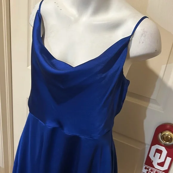 B Darlin Cobalt Blue Dress. Size 13/14 - Picture 2 of 10